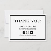Traditionele elegant Dank u Aangepaste media invoe
