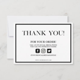 Traditionele elegant Dank u Aangepaste media invoe