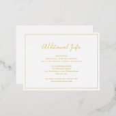 Traditionele elegante bruiloft Folie behuizing Kaa Folie Uitnodiging Briefkaart (Voorkant / Achterkant)