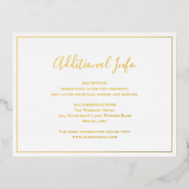 Traditionele elegante bruiloft Folie behuizing Kaa Uitnodiging Briefkaart