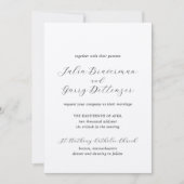 Traditionele elegante bruiloft kaart (Voorkant)