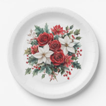 Traditionele elegante kerstpunsettia