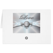 Traditionele elegante parel witte bruiloft (Achterkant Horizontaal)