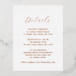 Traditionele Elegante Trouwfolie Enclosurekaart Folie Uitnodiging Briefkaart<br><div class="desc">Klassieke stijl trouw-enclosurekaart met een eenvoudig ontwerp en de titel in een elegante kalligrafie.</div>