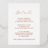 Traditionele Elegante Trouwfolie Enclosurekaart Folie Uitnodiging Briefkaart (Voorkant)