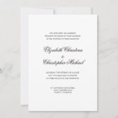 Traditionele elegantie in zwart-wit (geen rcptn) kaart (Voorkant)