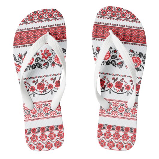 TRADITIONELE EMBROIDERIE TEENSLIPPERS (Voetbed)