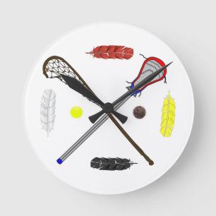 Traditionele en moderne Lacrosse stokken Ronde Klok