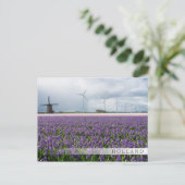 Traditionele en moderne windmolen, Nederlandse ban Briefkaart (Staand voorkant)