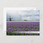 Traditionele en moderne windmolen, Nederlandse ban Briefkaart (Voorkant / Achterkant)