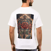 Traditionele en Neo-Traditionele Tattoo design T-shirt (Achterkant)