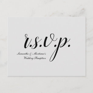 Traditionele en nostalgische "r.s.v.p." Briefkaart