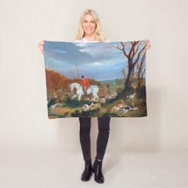 Traditionele Engelse fox Hunt Sports Dog Fleece Deken