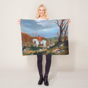 Traditionele Engelse fox Hunt Sports Dog Fleece Deken