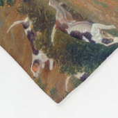 Traditionele Engelse fox Hunt Sports Dog Fleece Deken (Hoek)