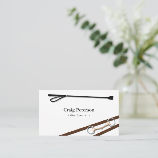 Traditionele Engelse stijl Equestrian Visitekaartje (Staand voorkant)