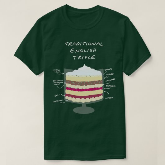 Traditionele Engelse trifle T-shirt (Design voorkant)