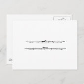 Traditionele Eskimo Kayaks-Logo (zonder titel) Briefkaart (Voorkant / Achterkant)