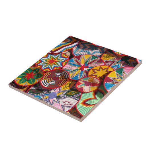 Traditionele Ethiopische manden Tegeltje (Zijkant)