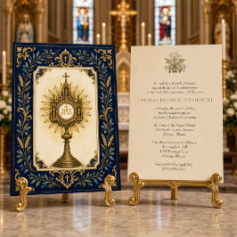 Traditionele Eucharistische Monstrans Communie Kaart