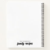 Traditionele familie ontvangt 4 foto-inkuiling notitieboek (Achterkant)