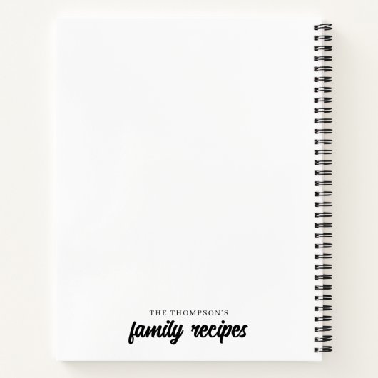 Traditionele familie ontvangt 4 foto-inkuiling notitieboek (Achterkant)