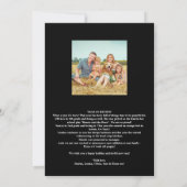 Traditionele familiefotocollage van het jaaroverzi feestdagenkaart (Achterkant)