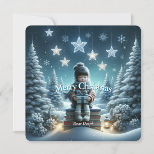 Traditionele fantasie kerstkaart