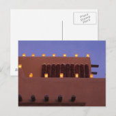 Traditionele farolitos verlichten adobe structuren briefkaart (Voorkant / Achterkant)