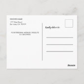 Traditionele feestelijke kerst briefkaart (Achterkant)