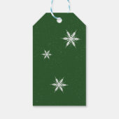 Traditionele feestelijke kerst cadeaulabel (Achterkant)