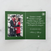 Traditionele feestelijke kerst kaart (Binnen)