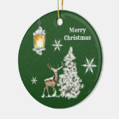 Traditionele feestelijke kerst keramisch ornament (Links)