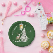 Traditionele feestelijke kerst papieren bordje (Feest)