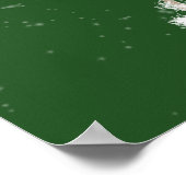 Traditionele feestelijke kerst poster (Hoek)