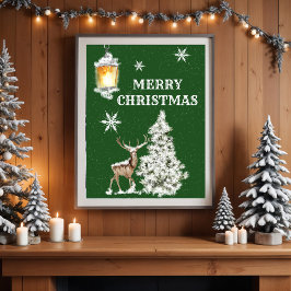 Traditionele feestelijke kerst poster