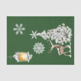 Traditionele feestelijke kerst tissuepapier