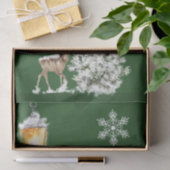 Traditionele feestelijke kerst tissuepapier (Geschenk)