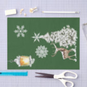 Traditionele feestelijke kerst tissuepapier (Craft)