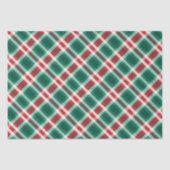 Traditionele feestelijke rood en groen geplakt tissuepapier (Voorkant)