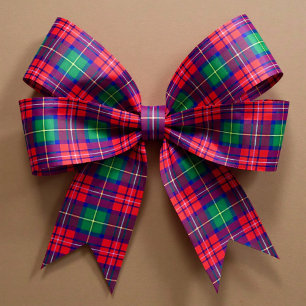 Traditionele Festieve Tartan Satijnen Lint
