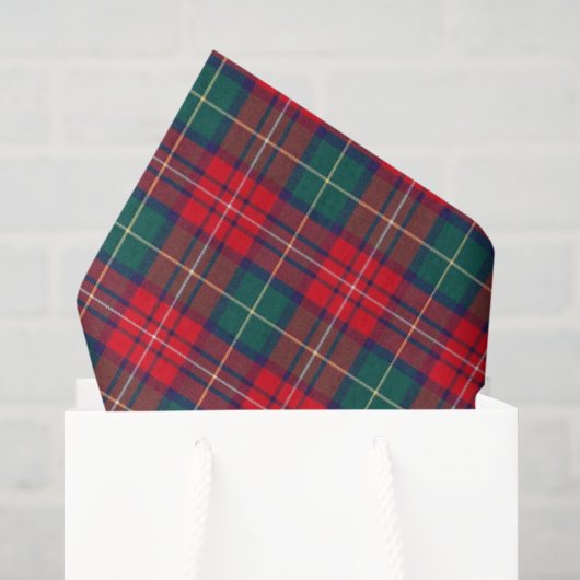 Traditionele Festieve Tartan Tissuepapier (Cadeauzakje)