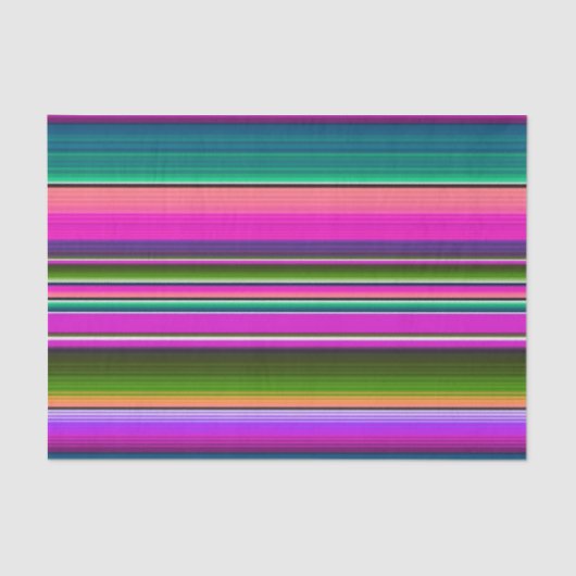 Traditionele Fiesta Mexicaanse Blanket Serape Pink Tissuepapier (Voorkant)