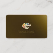 Traditionele fijne artiest | Kleurenpalet en pense Visitekaartje (Achterkant)