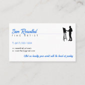 Traditionele fijne artiest | Schilder Visitekaartje (Voorkant)