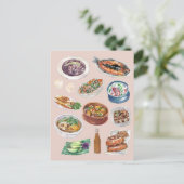 Traditionele Filippijnse levensmiddelen in de Wate Briefkaart (Staand voorkant)