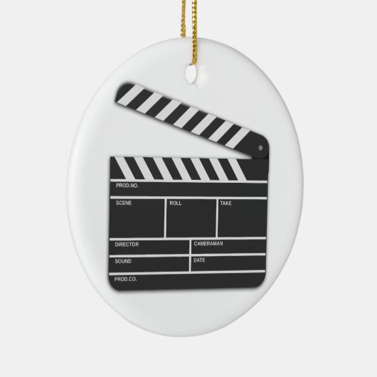 Traditionele filmklapper-board keramisch ornament (Rechts)