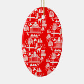 Traditionele Finse Kerstdecoratie Keramisch Ornament (Rechts)