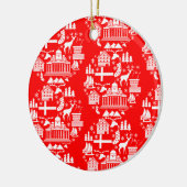 Traditionele Finse Kerstdecoratie Keramisch Ornament (Links)