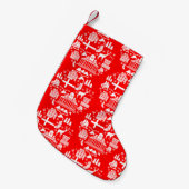 Traditionele Finse Kerstdecoratie Kleine Kerstsok (Voorkant (Hangend))